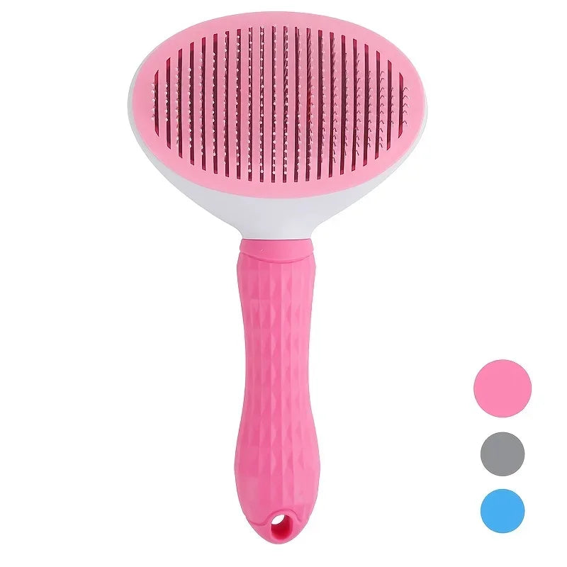 One-Click Pet Grooming Brush