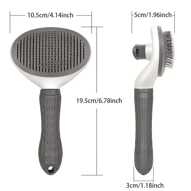 One-Click Pet Grooming Brush