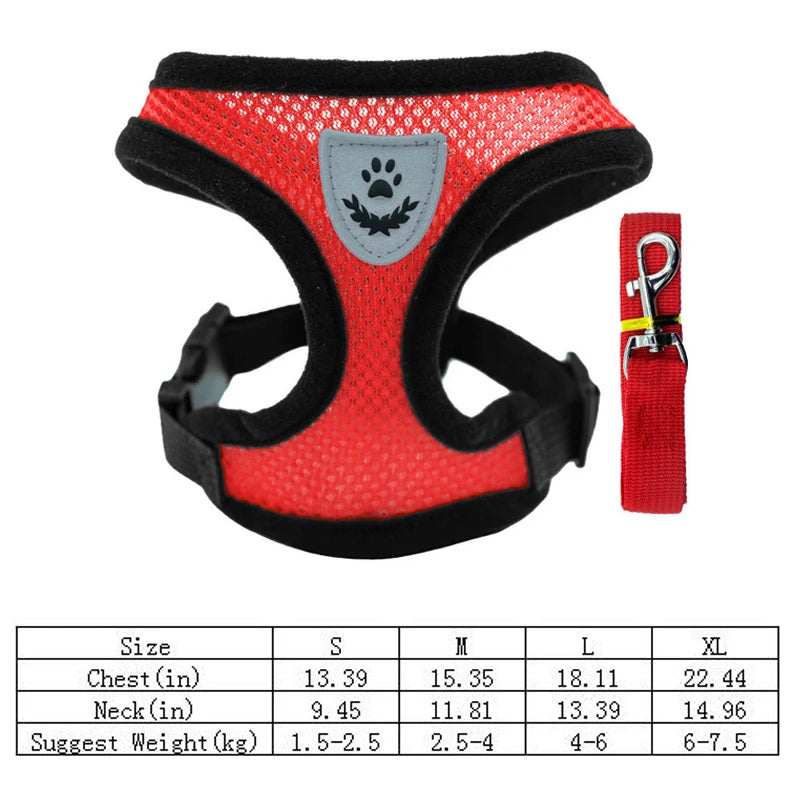 Adjustable Pet Harness Vest