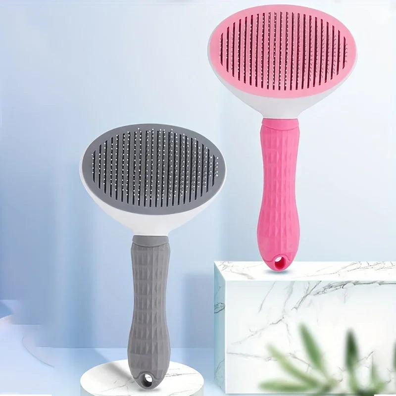 One-Click Pet Grooming Brush