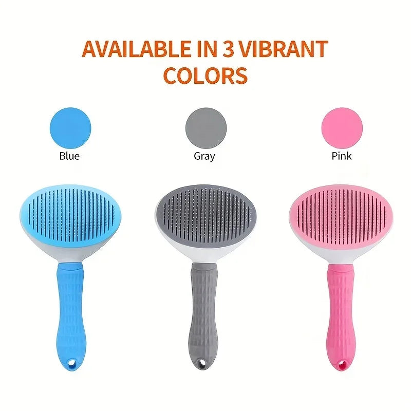 One-Click Pet Grooming Brush
